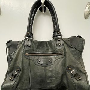 Balenciaga Black Leather Bag